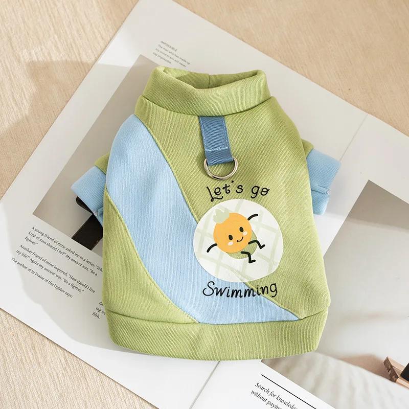 

Милый маленький пингвин, полосатый ремешок, осенне-зимний худи для собаки на двух ногах, кошачий тонкий вельветовый питомец, одежда для тедди, худи для собаки XXL