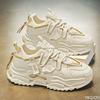 New fashionable versatile anti slip men's shoes spring height increasing men's sneakers mesh thick soled casual running shoes