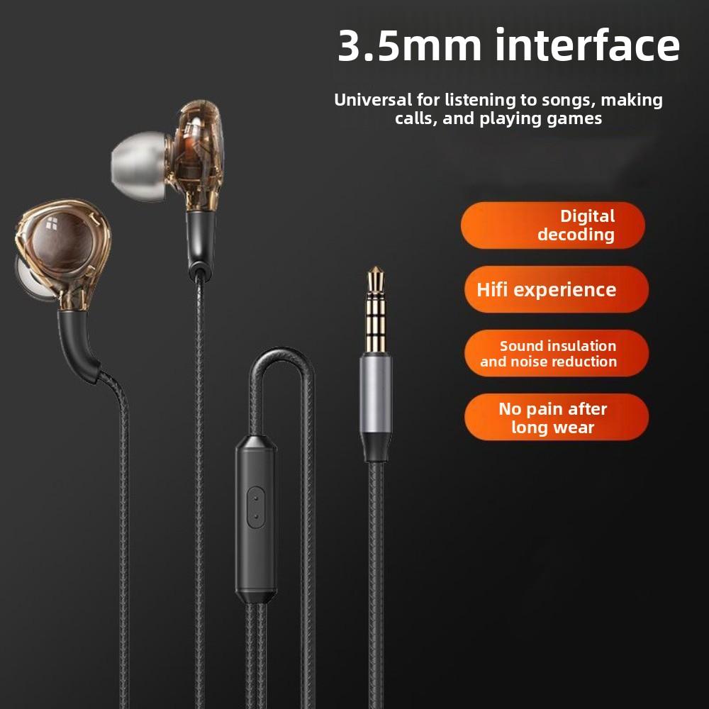 with Mic Type C Earphones 3.5mm Stereo Earphones Sport Earphones Wired Headset Sports