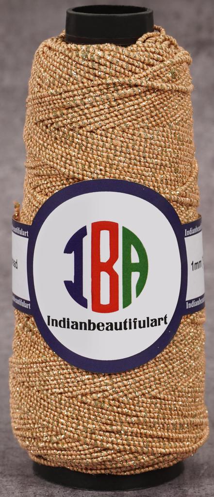 IBA Indianbeautifulart Glitter Cotton Cord 1mm Crafts Thread DIY Beading Crafts Thread String For Bracelet Necklace Jewelry Making