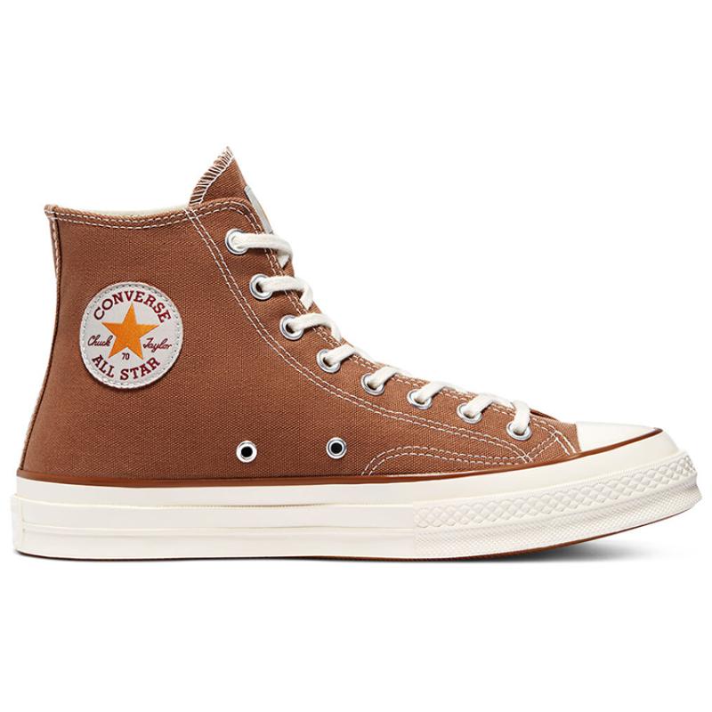 Converse Chuck 70 High X Carhartt WIP Comfortable Versatile High-top Canvas Shoes Unisex Brown