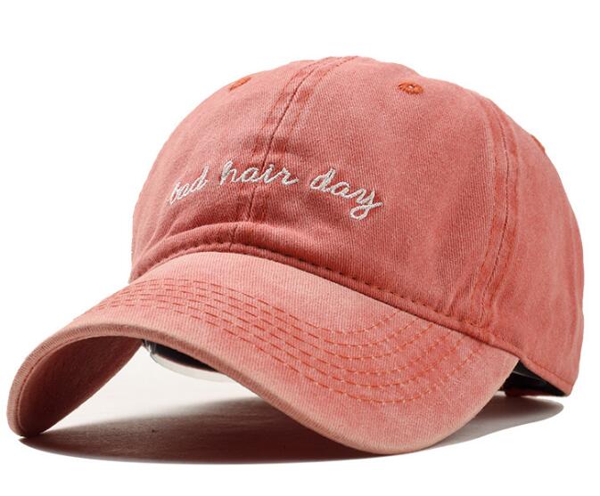 Bad Hair Day Embroidery Washed Baseball Man Woman Cap Classic Baseball Outdoor Hat 6 Panel Man Hat