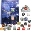 Christmas Crystal Gemstones Advent Calendar,24 Days To Christmas 2024 Countdown Calendar,Christmas Calendar Collection Advent Gift