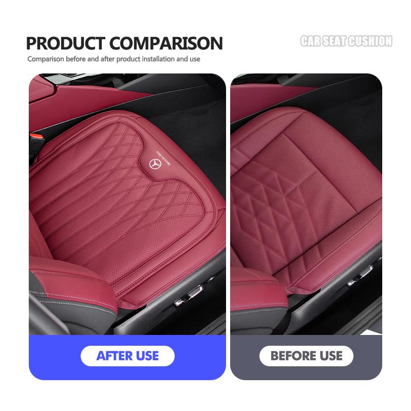 GLC GLB Autositzbezug Leder Polsterpolster Anti-Rutsch Logo Zubehör Für Mercedes Benz W211 W124 W176 W177 C180 C200 C260 C300