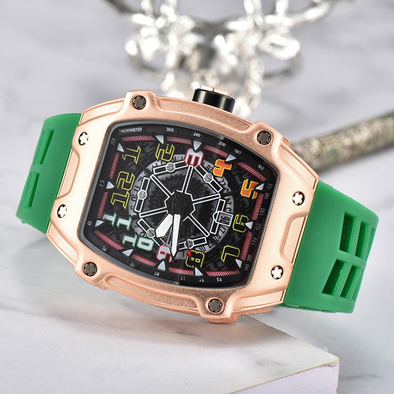 Cross-border Foreign Trade Men's Watch Men's Luminous Quartz Watch Personalized Internet Celebrity J Wine Barrel Fashion Watch