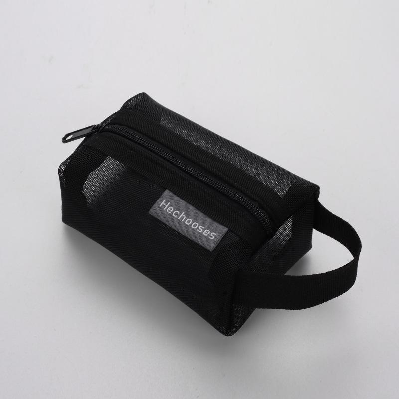 

New Minimalist 3D Square Mesh Coin Purse for Women Large Capacity Key Card Holder Transparent Storage Bag KTB