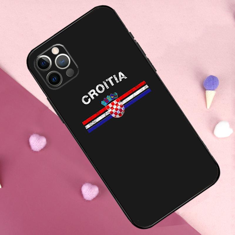 Croatia flag Phone Case For iPhone 17 Pro Max 14 15 16 Plus 11 Pro Max 12 13 Mini 16e 17 Air Back Cover