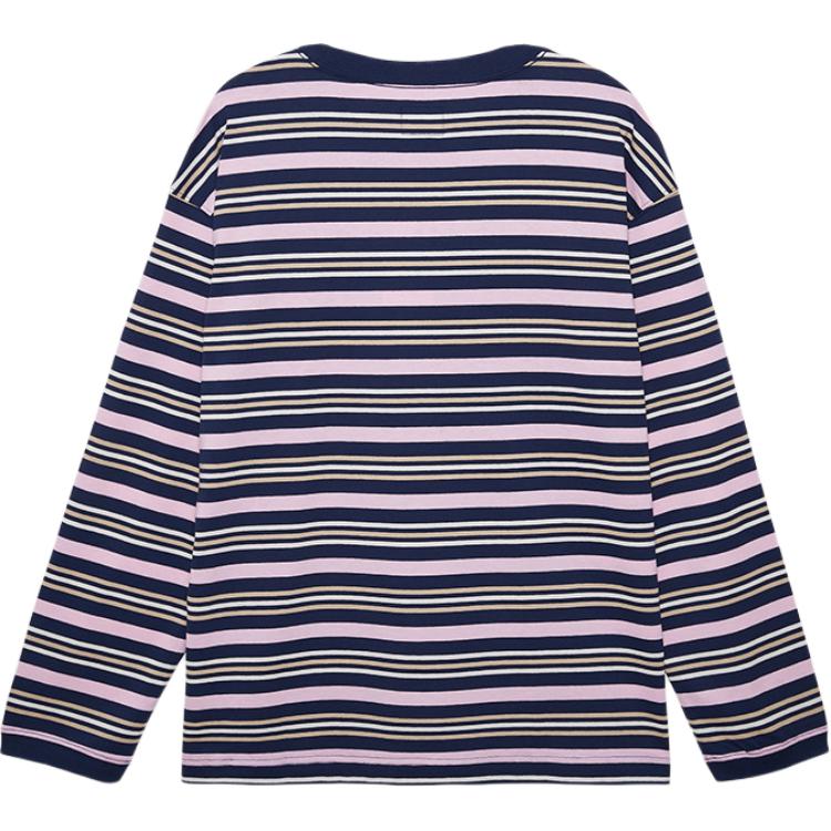 New Era FW24 MLB Return To Skateboarding 1990 Series Los Angeles Dodgers Vintage Striped Loose Long Sleeve T-Shirt Unisex T-Shirt Navy 14385120