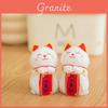 Wooden Lucky Cat Carving With Elegant Finish For Housewarming And Celebration Gift Ideas