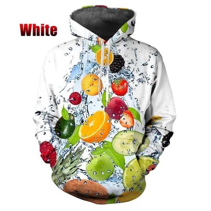 New Fashion Autumn And Winter Sweatshirts Pullover 3d Fruit Print Hoodie Men Unisex Cool Fashion Long-sleeved Hoodies Top