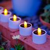 6pcs Solar Tea Lights LED Candle Light Outdoor Waterproof Energy Electronic Flickering Solar Lamp for Party Garden Home Decor