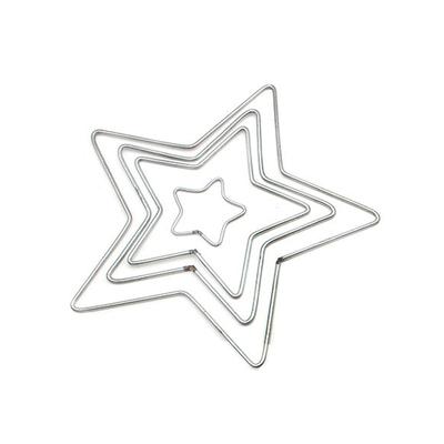 10pcs Star Metal Dream Catcher Dreamcatcher Ring Macrame Craft Hoop DIY Wedding Wind Chime Hanging Accessory 50 120 150 200 Mm