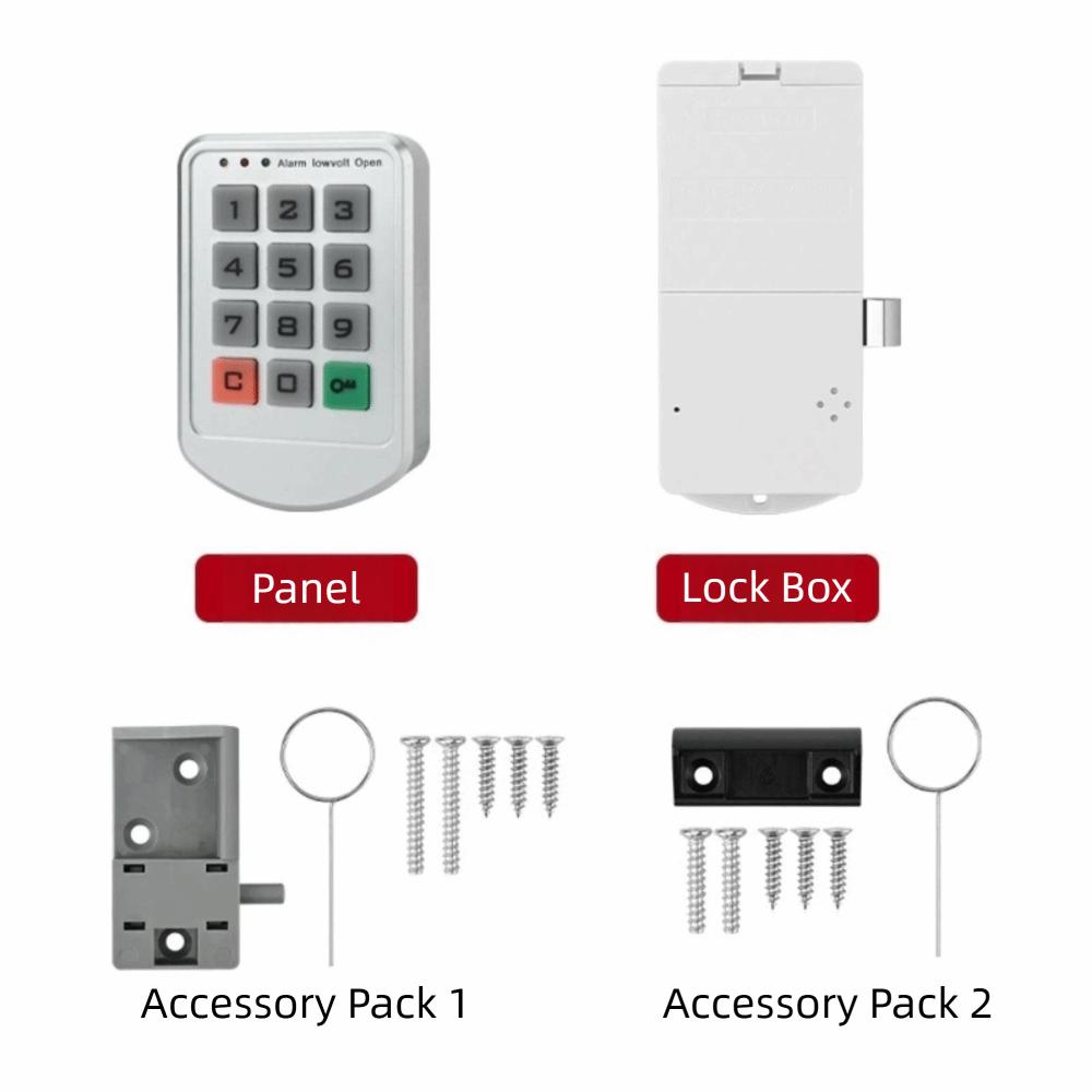 Battery Operated Digital Cabinet Lock Keyless Multi-function Cabinet Lock Home Security