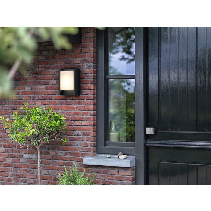 Applique murale - philips - arbour - éclairage extérieur - lumière blanche chaude - large - ip44