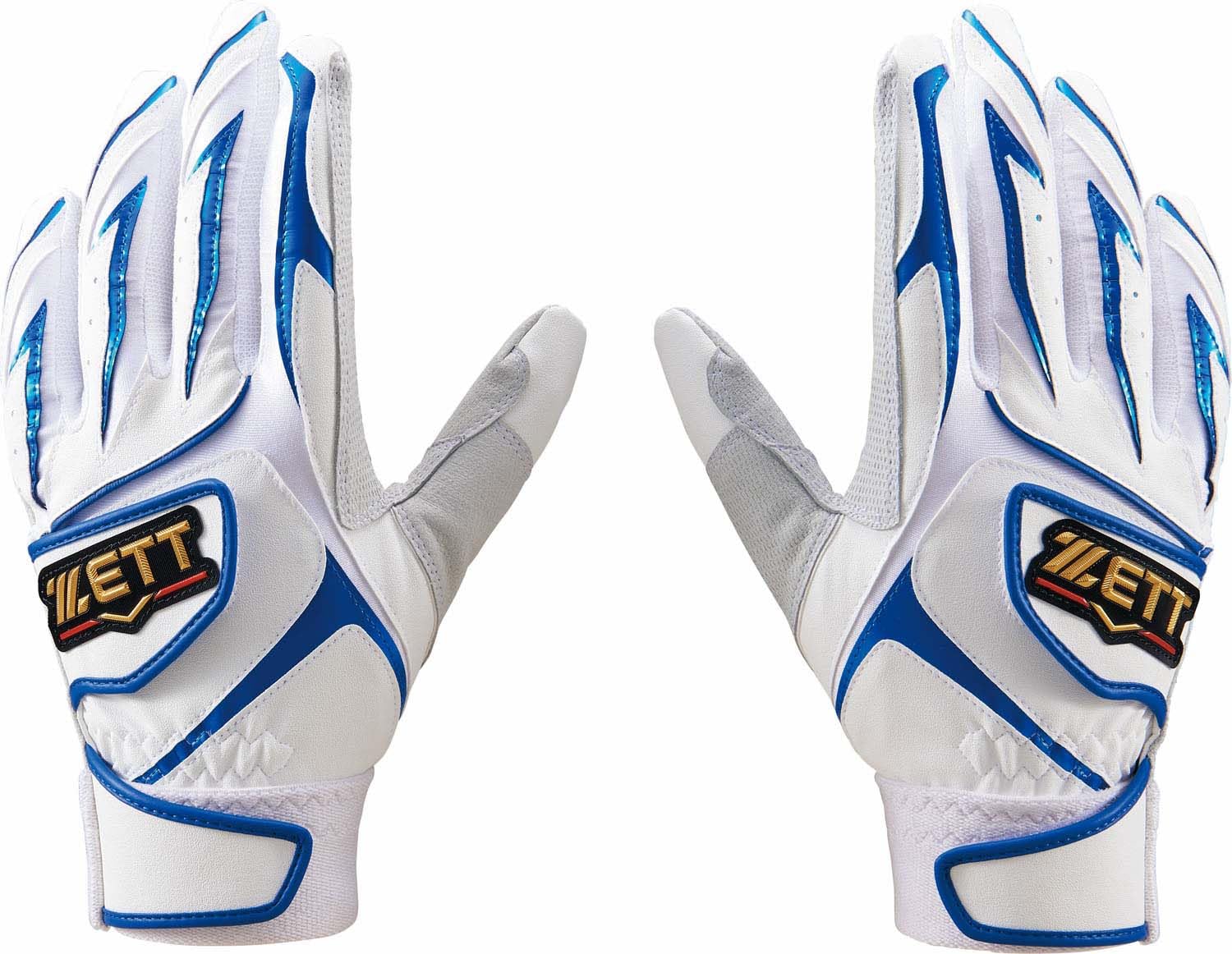 

Перчатки ZETT Prostatus Batting Gloves для обеих рук, белые и королевские синие, L BG355B (1125)
