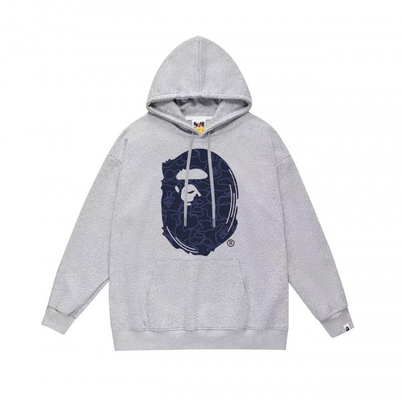 Mens Womens Streetwear Hoodie With Japanese Style Bape Print Loose Fit Cotton Pullover Winter