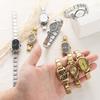 New Fashion Men Women's Stainless Steel Leopard Print Watch 9MM DIY Bracelet Bangle for Friend Wife Birthday Jewelry Gifts