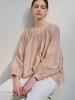 MOMET Humming Shirring Blouse Pink