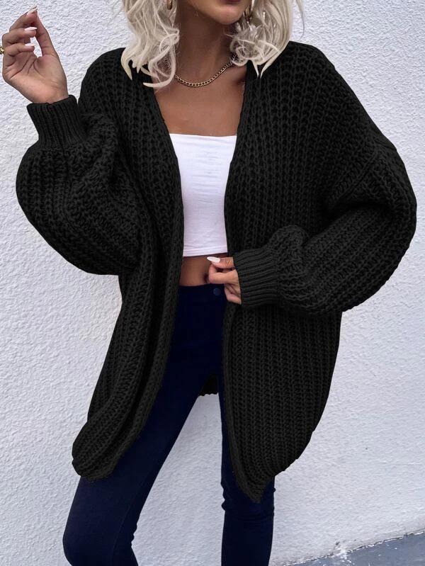 Women's Chic Loose Knit Cardigan Sweater Coat
