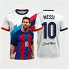 2026 Messi KI Fußball Druck T-Shirt Unisex Herren Damen Fan Gedenkoberteile Superstar Grafik Trendige Sport Kurzarm-T-Shirts