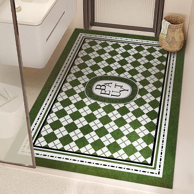 Bathroom Floor Mat, Fully Covered With Anti-Slip Diatomite Carpet At The Bathroom Entrance For Home Decoration