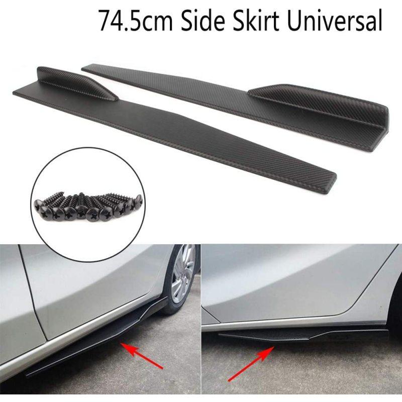 74.5cm Universal Mașină Fustă Laterală Rocket Splittere Aripioare Aripioare Difuzor Profesional Auto