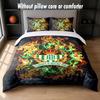 Real Betis Football Design Bed Bedding Set 1 Duvet Cover + 2 Pillowcases Soft Breathable Household Bed Linens