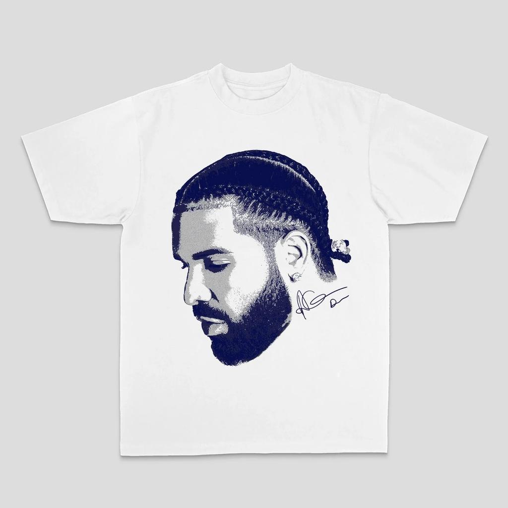 Hot Sale European American Drake Male Duck Print Tshirts Men Women Crewneck Cotton Tees HighStreet Loose Casual Oversized Tops