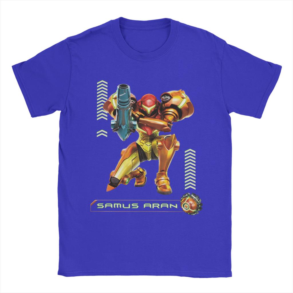 Unisex TShirt Samus Aran Super Metroid Awesome Pure Cotton Tee Shirt Short Sleeve  T Shirts O Neck Clothes Summer