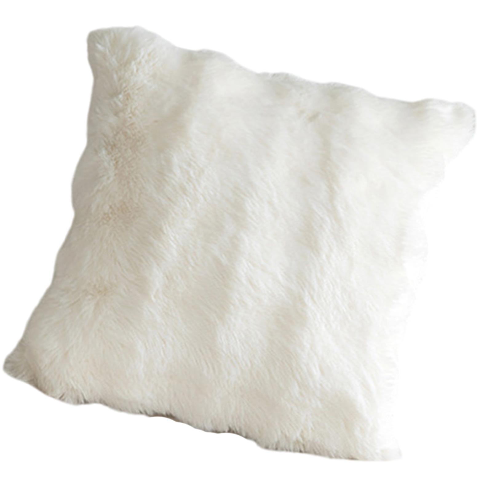 

Мягкий искусственный мех кролика наволочка 3D мягкий плюш пузырьковый бархатный чехол для подушки для домашнего декора белый