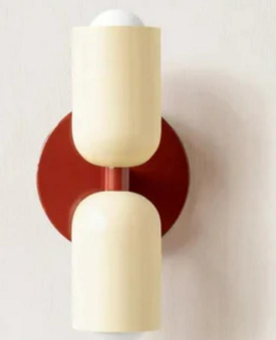 French Nordic Cream Double Head Wall Lamp for Bedroom & Dining Room
