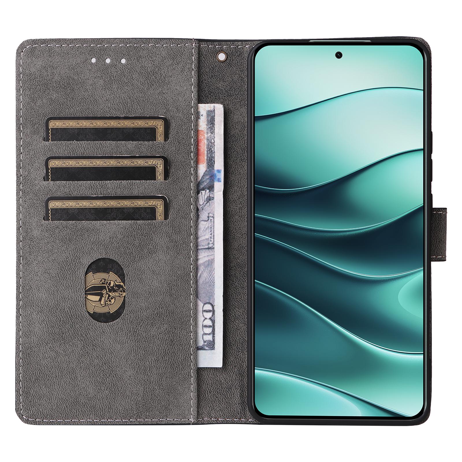 

For Xiaomi Redmi Note 14 5G Wallet Case RFID Blocking PU Leather Cover Stand View Green