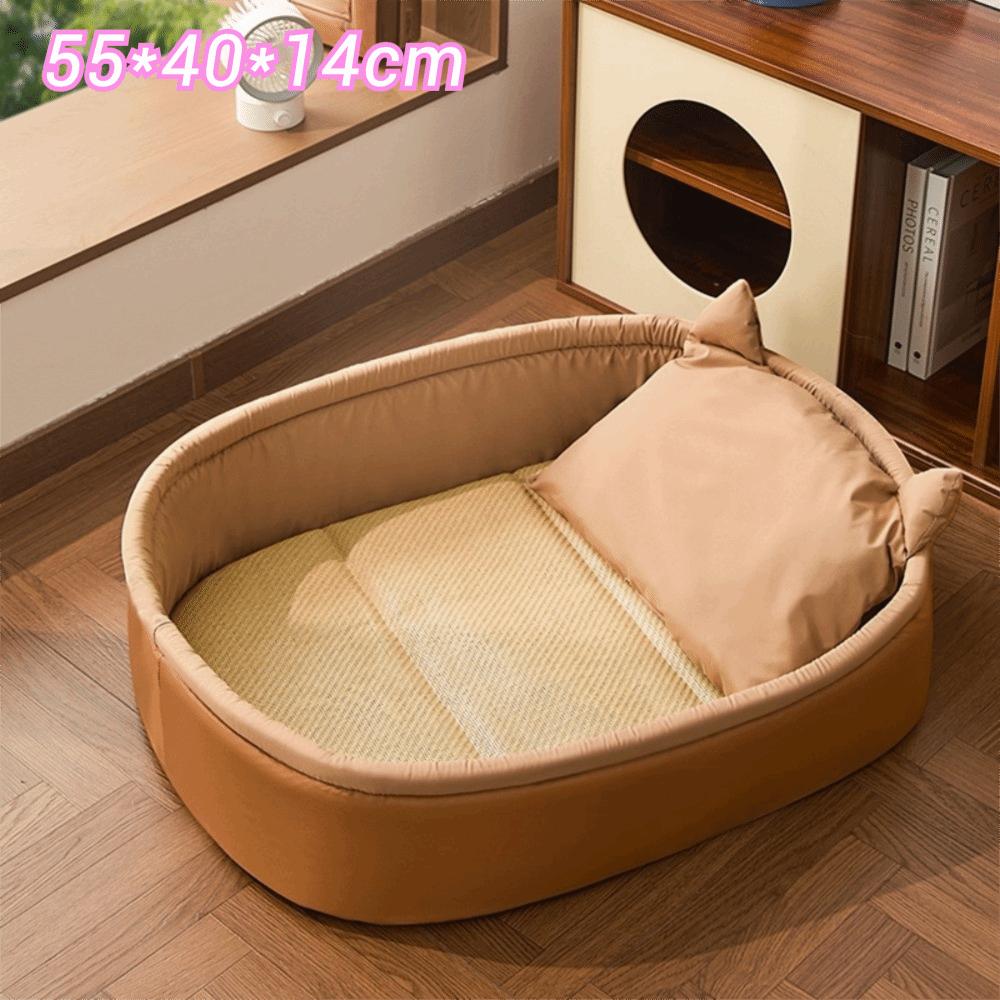 New Universal Summer Pet Bed with Cooling Mat and Pillow All-season Sleeping Mat Pet Supplies Foldable Dog Bed