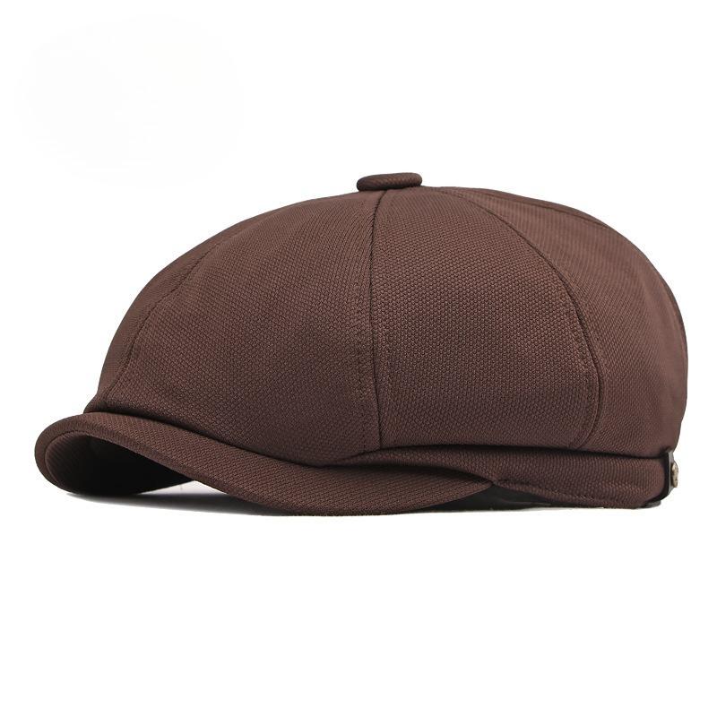 British Retro Patchwork Newsboy Cap for Men Women Spring Octagonal Hat Casual Baker Boy Cap Outdoor Sunshade Painter Hat Flat Cap