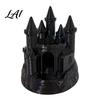 Gothic Style Table Centerpiece 3D Printed Medieval Castle Candle Holder Dark Decorative Holder for Fireplace Candlestick Fantasy Ornament Halloween