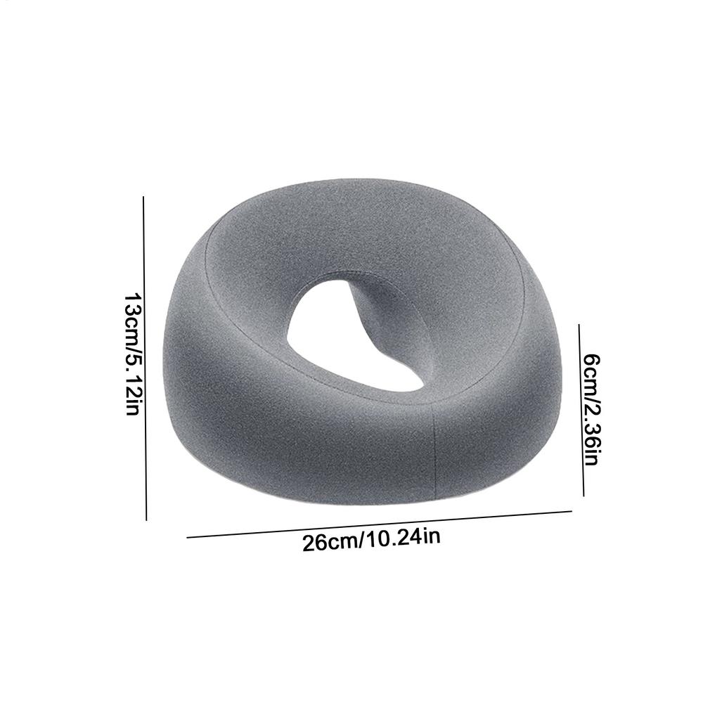 

Face Down Pillow Prone Pillow for Prone Face Down Resting Comfort Memory Foam Ergonomics Home Massage Headrest for Beauty Salon сірий колір