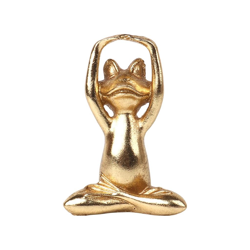 Yoga Frogs Ornament Creatives Home Decoration