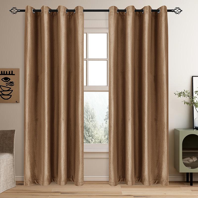 Grommet Blackout Curtains for Bedroom and Living Room - 2 Panels Set Thermal Insulated Room Darkening Curtains