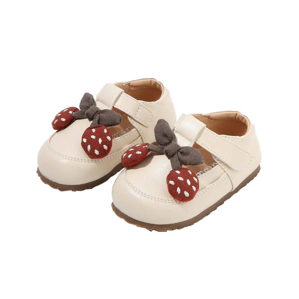 Frühling 2026 Lauflernschuhe Prinzessinnenschuhe: Süß, Leder mit weicher Sohle, rutschfest, koreanischer Stil.