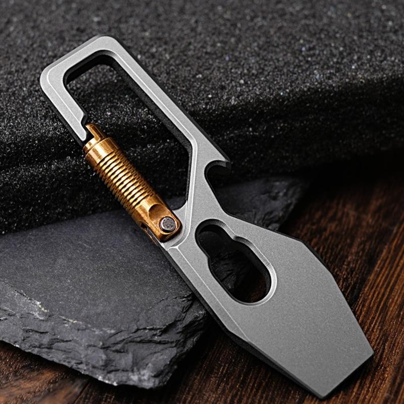 Multifunction Waist Quick Hanging Keychain Buckle Key Hook Snap Clip Titaniums Alloy Keychain Key Buckle Carabiner Clip