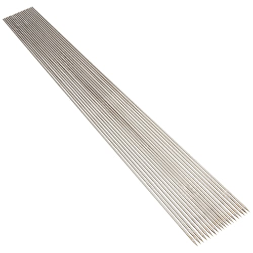 Endo Shoji Commercial Round Fish Skewers (20 pieces), 2.5 x 450mm, 18-8 Stainless Steel, Made in Japan, DSK01019