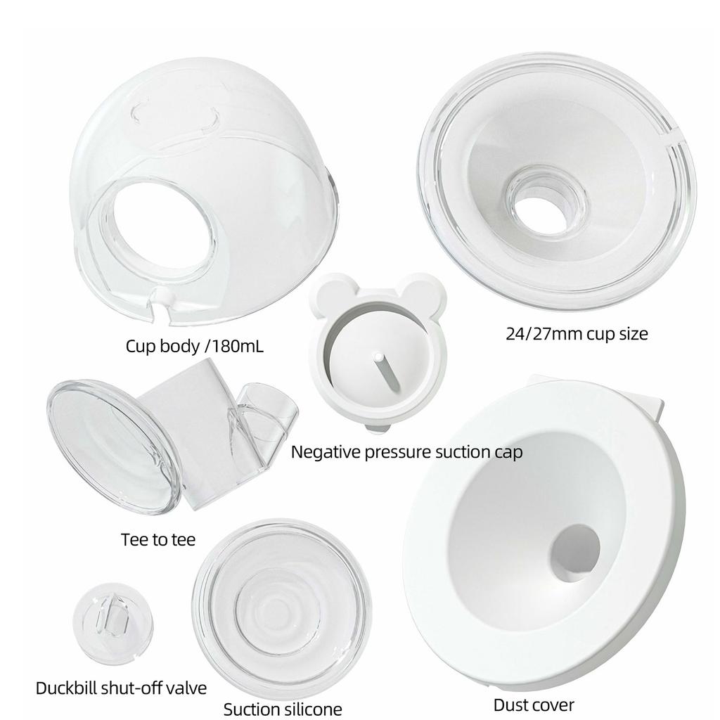 Bequemes Stillzubehör für S12 S10 S9 Tragbare Pumpen 27mm/24mm Pumpenflansch mit Staubschutz