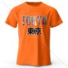 Summer Round Neck 3D Tokyo Printed Top Fashionable Casual Short Sleeved Children's Boy T-shirts