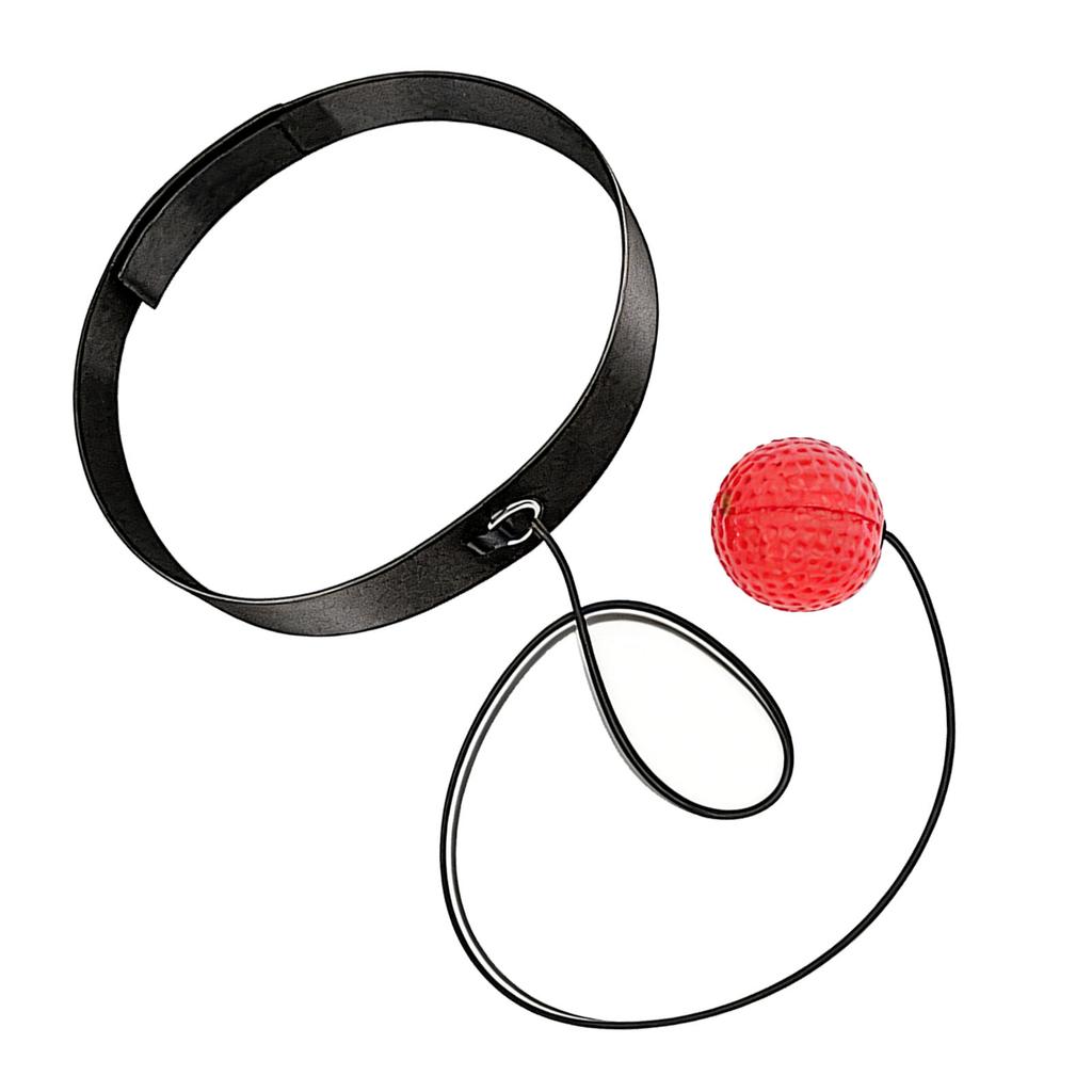 Boxing Ball Headband Set PU Rubber Punching Boxing Ball with Adjustable Headband for Fitness Hand Eye Coordination