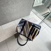 NEW Canva Large Capacity Versatile Women's Pack New Style Mother-child Shoulder Bag Underarm Bucket Bag Stripes