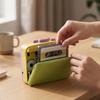 Retro Cassette Player Portable Music Player with FM Broadcast Recorder   Color Cassette Player