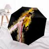 1pz Freddie Mercury, Iconica Performance Ombrello Pieghevole Automatico, Design Pieghevole Portatile, Accessorio Casual da Esterno L1202049