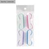 Colorful Soft Nail Cleaning Brushes Dense Bristles Ergonomic Non-Slip Handle for Daily Hand Foot Nail Care
