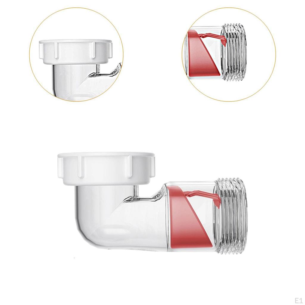 Visible Sink Drain Backflow Preventer Drainage Connector Easy Installation Drains Tube