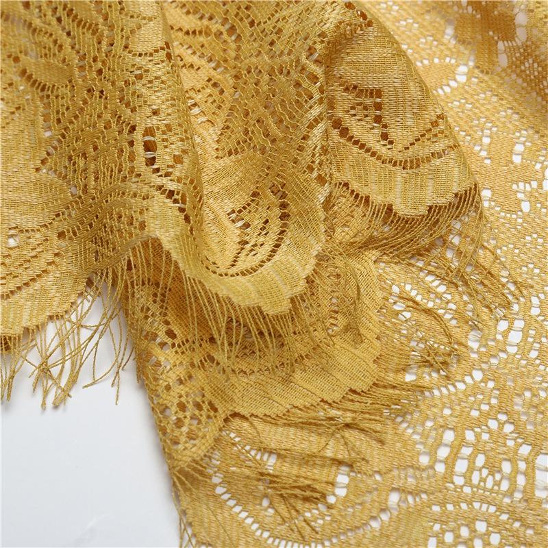 Spitzen-Patchwork Damen Malaysischer Schal Wickeltuch Muslimischer Hijab Kopftuch Sommer Islamischer Langer Schal